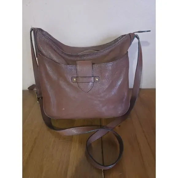 FRYE Olivia Large Leather Crossbody Shoulder Bag Cognac Super Nice!! - Picture 1 of 11
